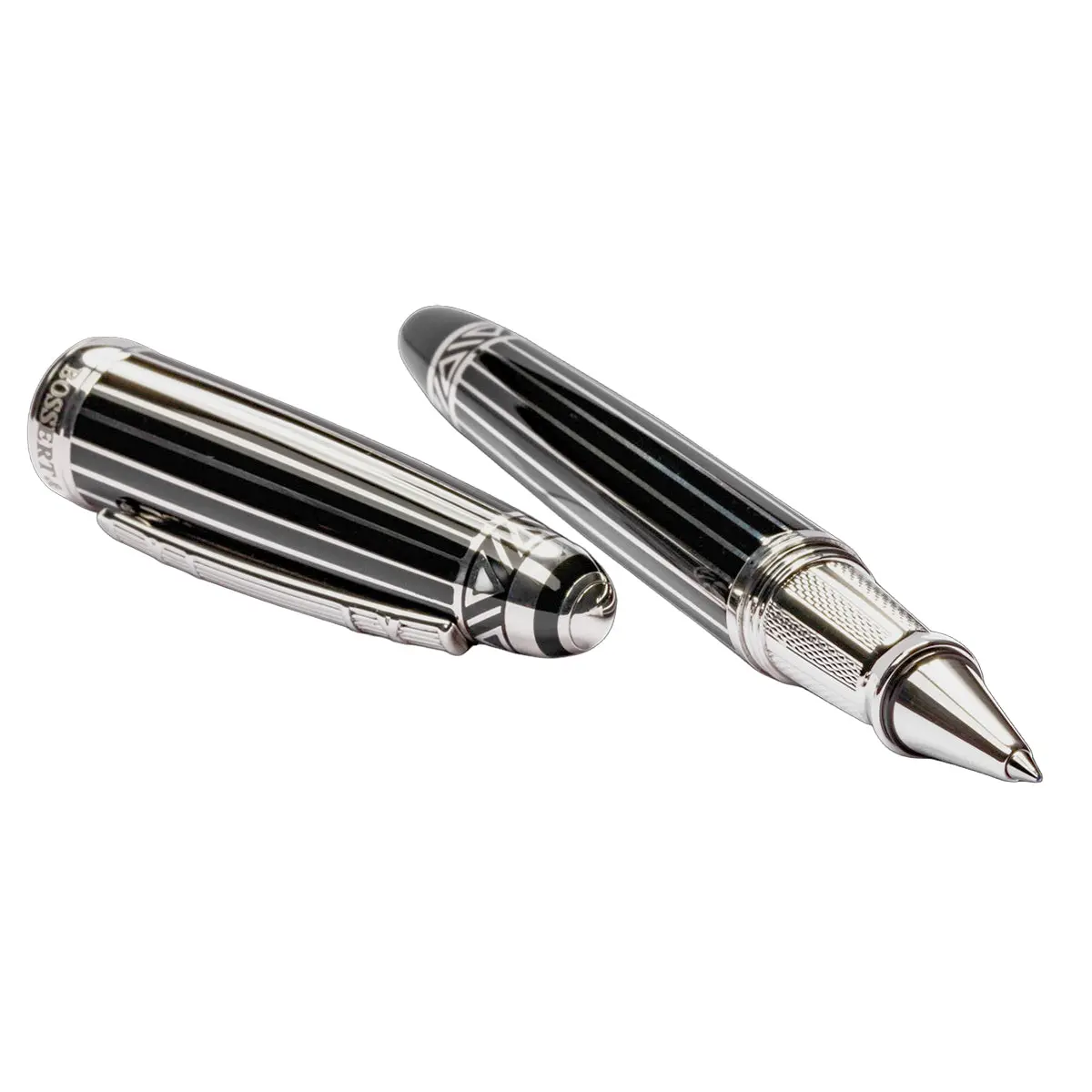 Bossert & Erhard Tintenroller Wall Street Black Stripes 1