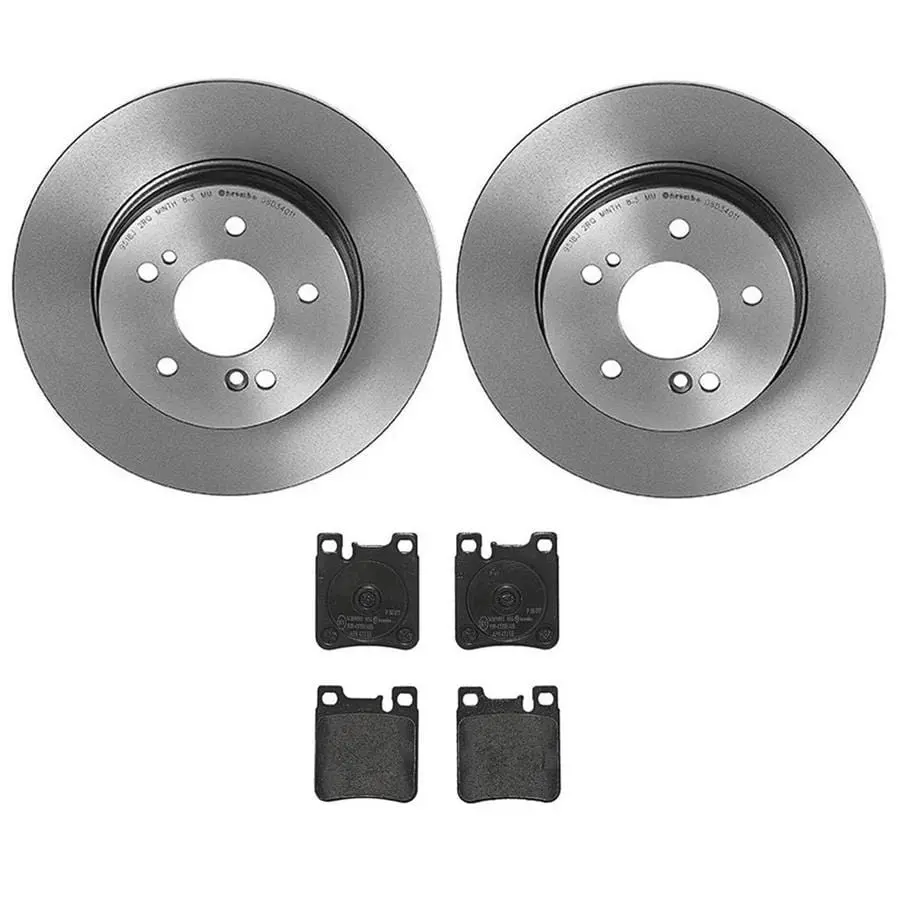 Brembo Premium Brake Kit: Slotted Rotors + Ceramic Pads (Kt04484) 1