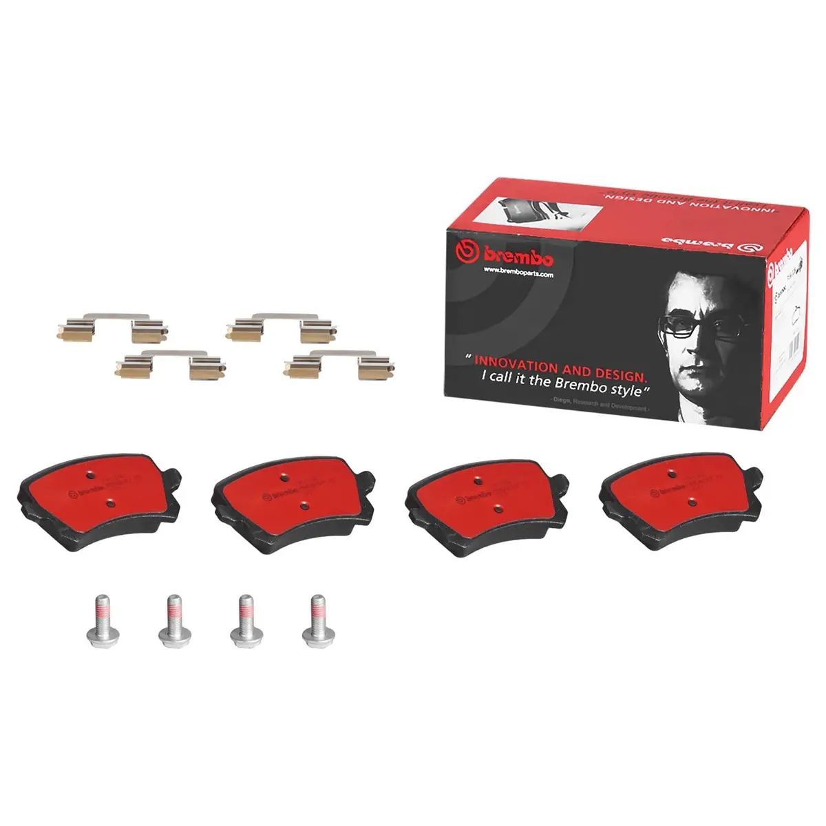 Brembo P85108N Nao Ceramic Brake Pads – Rear Application, High-Temp Stability 1
