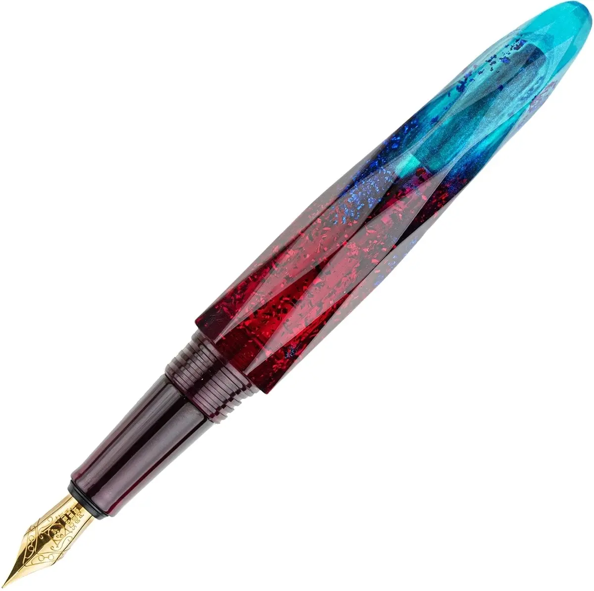 Benu Füller Briolette Gold, Fiery Azure 1