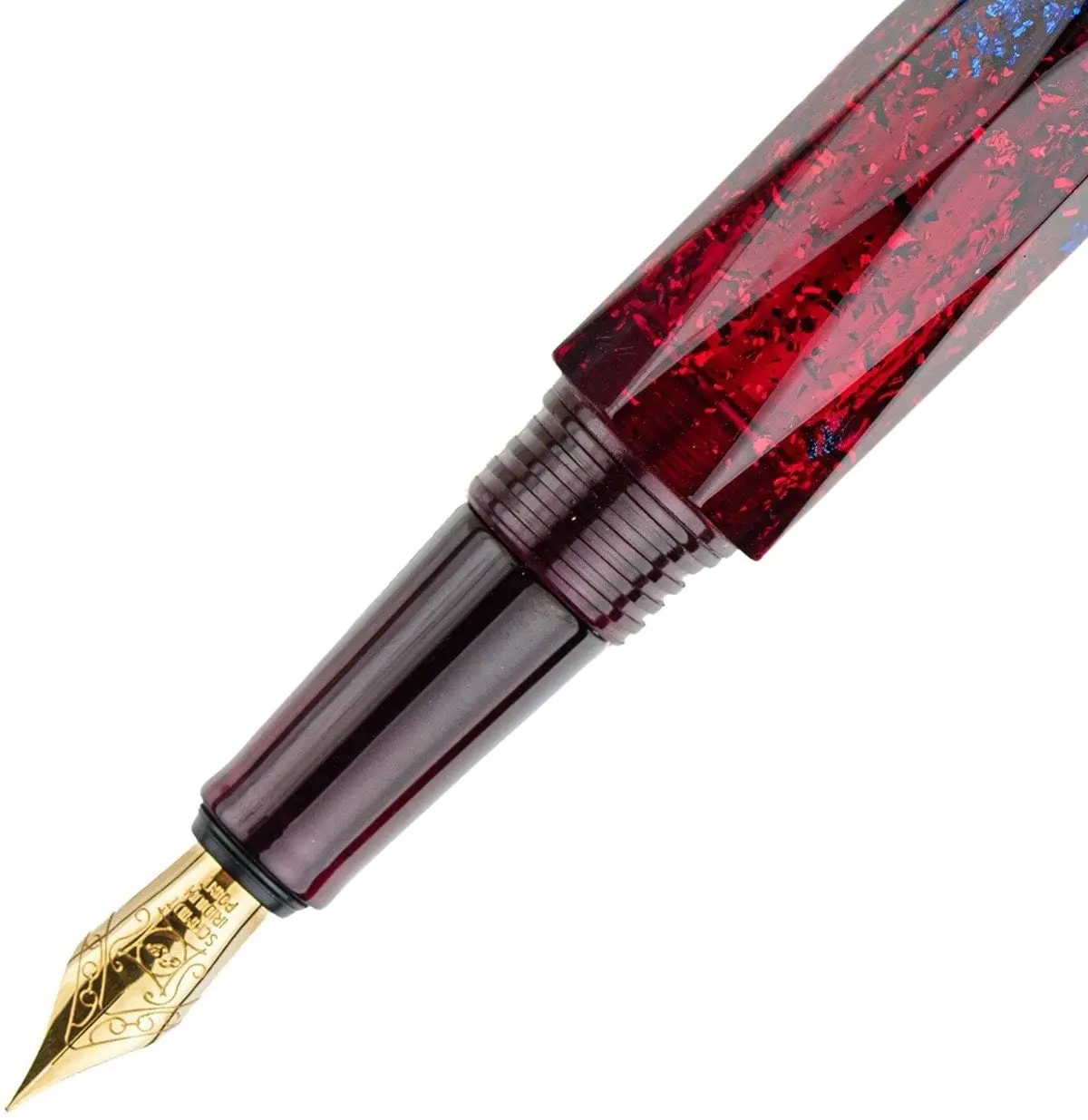 Benu Füller Briolette Gold, Fiery Azure 2