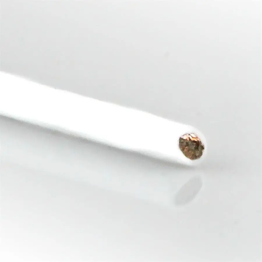 Castle Wire 8Awg: 36” (White) 1