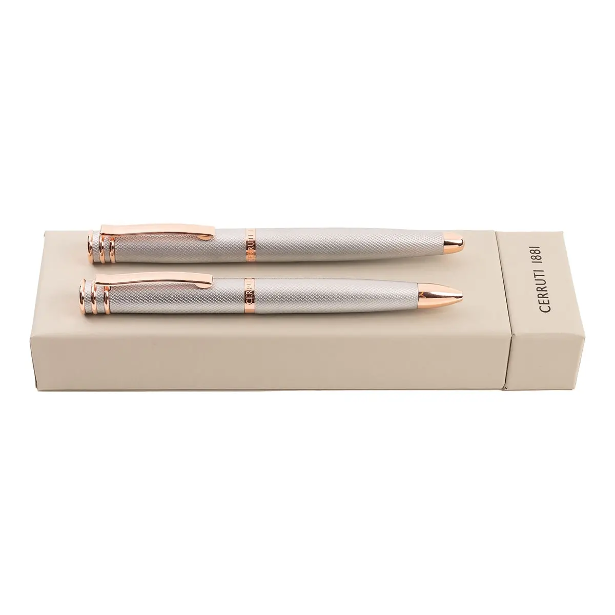 Cerruti 1881, Schreibset Austin, Diamond, Chrom/Rose 1