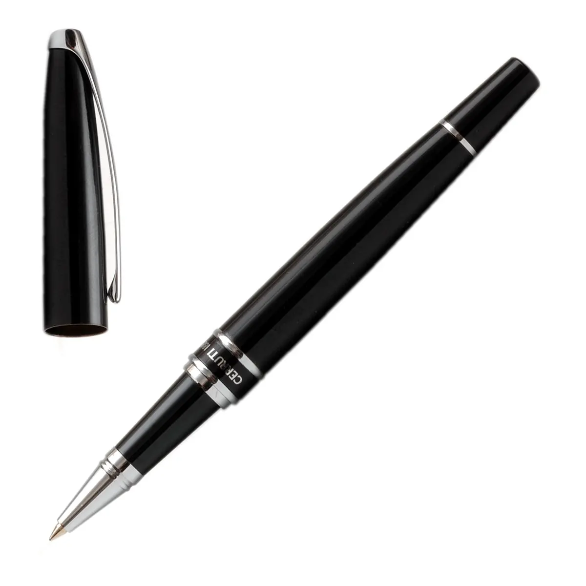 Cerruti 1881, Tintenroller Silver Clip, Schwarz 1