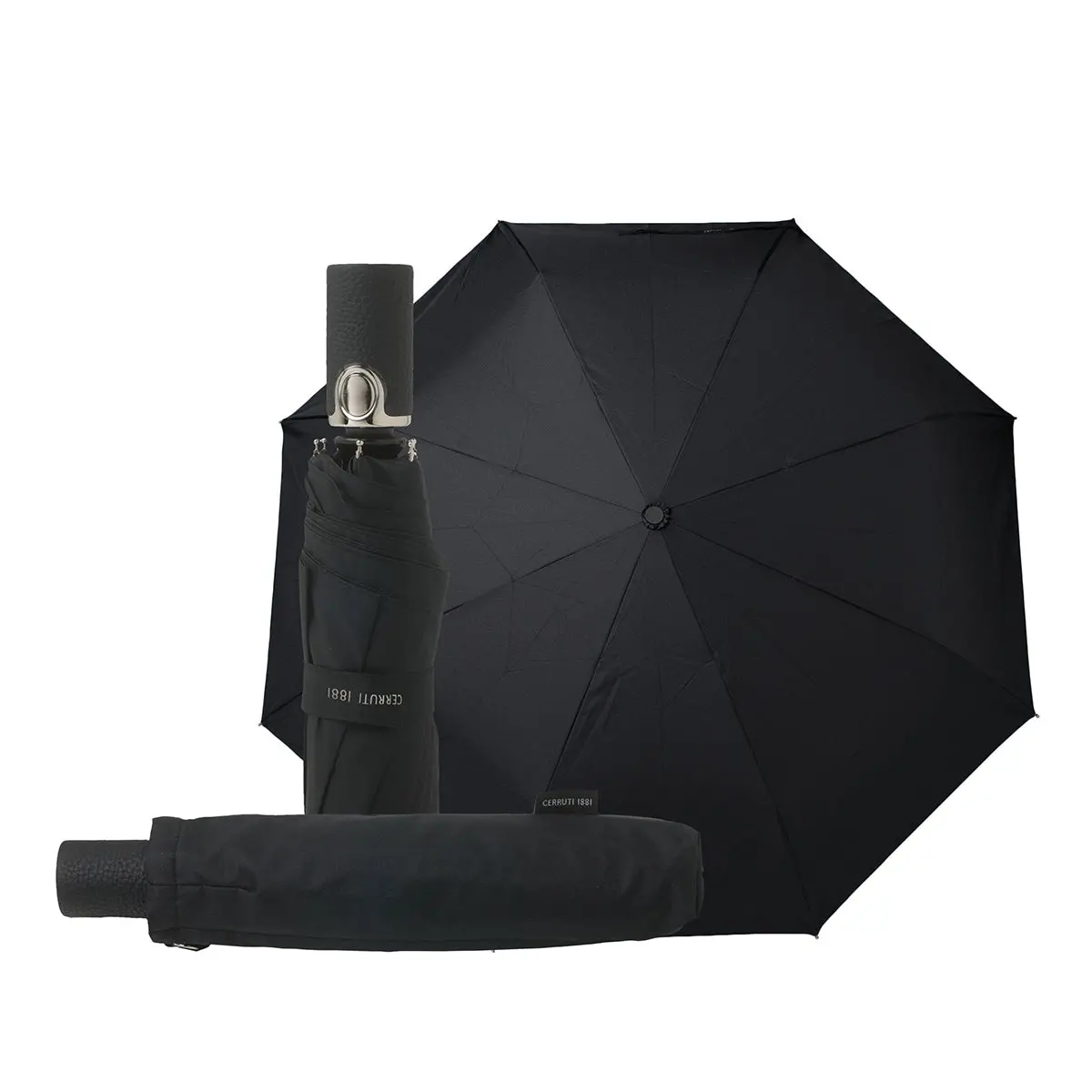 Cerruti 1881 Regenschirm Hamilton Schwarz 1