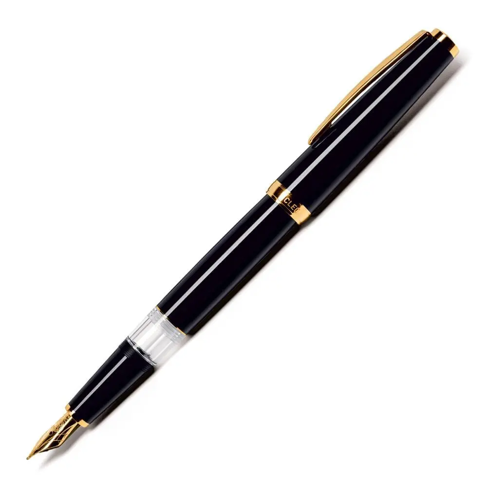 Cleo Skribent, Füller Classic Gold, Kolbensystem, Schwarz 1