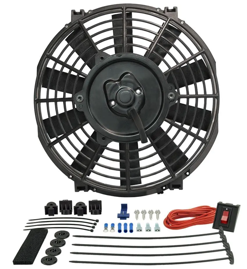 Derale 16509 Tornado Universal Electric Cooling Fan – High-Cfm, 12V Dc 1