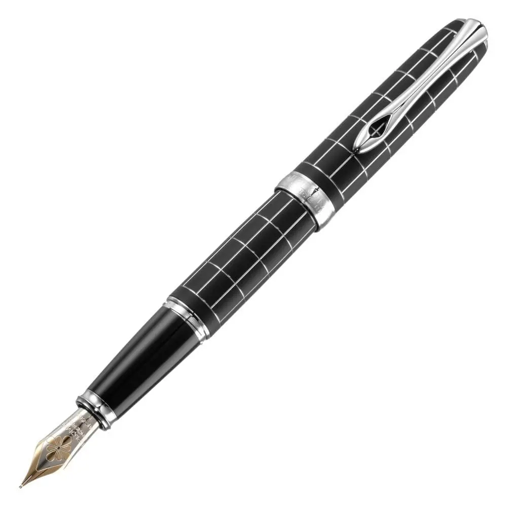 Diplomat, Füller A Plus, Guillochiert Raute, 14K Feder, Lapis 1