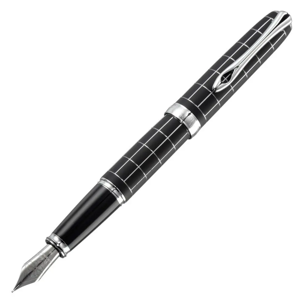 Diplomat, Füller A Plus, Guillochiert Raute, Lapis 1