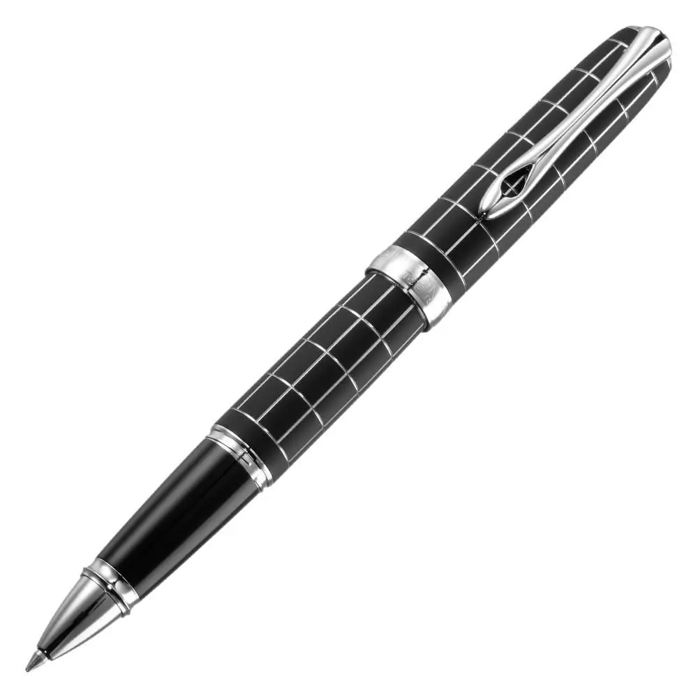Diplomat, Tintenroller A Plus, Guillochiert Raute, Lapis 1
