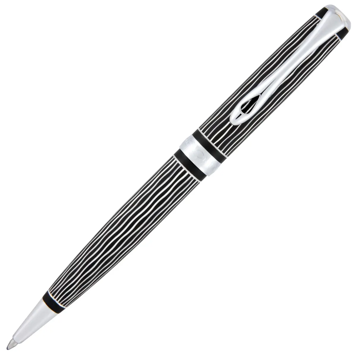 Diplomat, Kugelschreiber Excellence A Plus, Wave Guillochiert Easyflow Mine, Lapis Schwarz 1