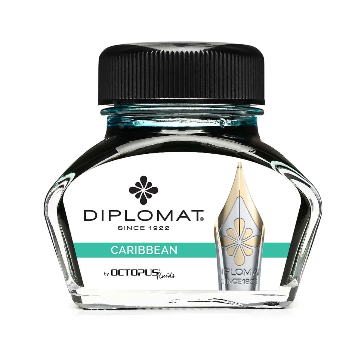 Diplomat, Tintenglas Octupus Ink, 30Ml, Karibik Türkis 1