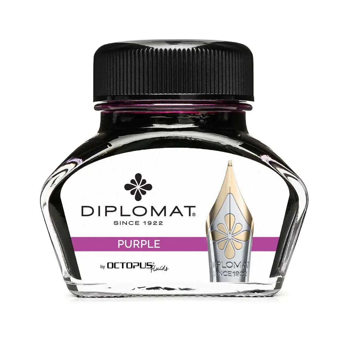 Diplomat, Tintenglas Octupus Ink, 30Ml, Purpur Violett 1