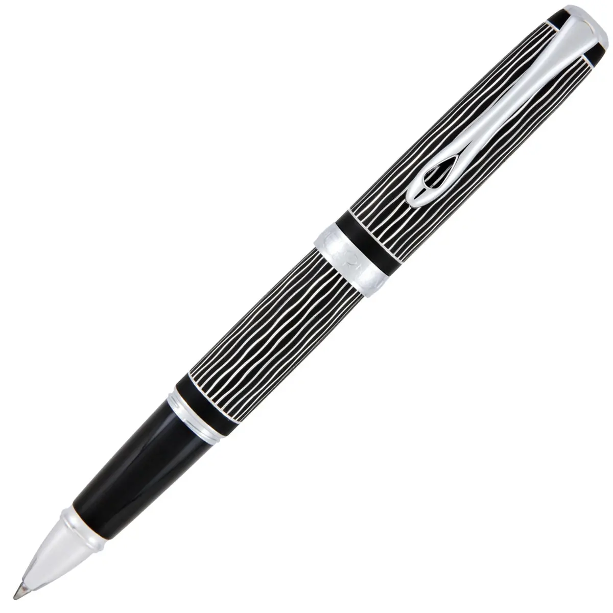 Diplomat, Tintenroller Excellence A Plus, Wave Guillochiert, Lapis Schwarz 1