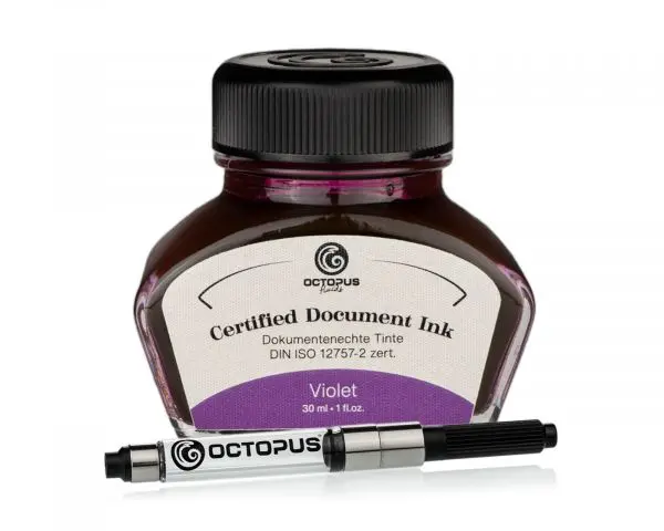 Octopus Fluids Dokumentenechte, Pigmentierte Füllhaltertinte Document Inks Violet Ltd. Edt., 30 Ml 1