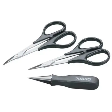 Du-Bro Body Reamer And Scissors Set: Straight And Curved (1 Ea./Pkg) 1