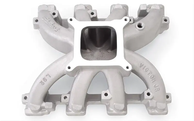 Edelbrock 28456 Victor Jr. Carbureted Intake Manifold For Small-Block Chevy 1