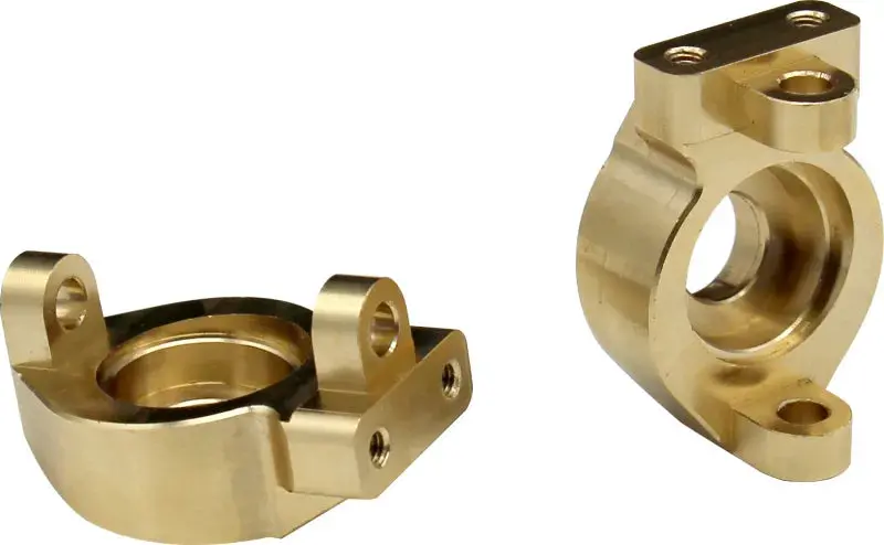 Hot Racing Brass Front Steering Knuckles: Enduro (41G) 1