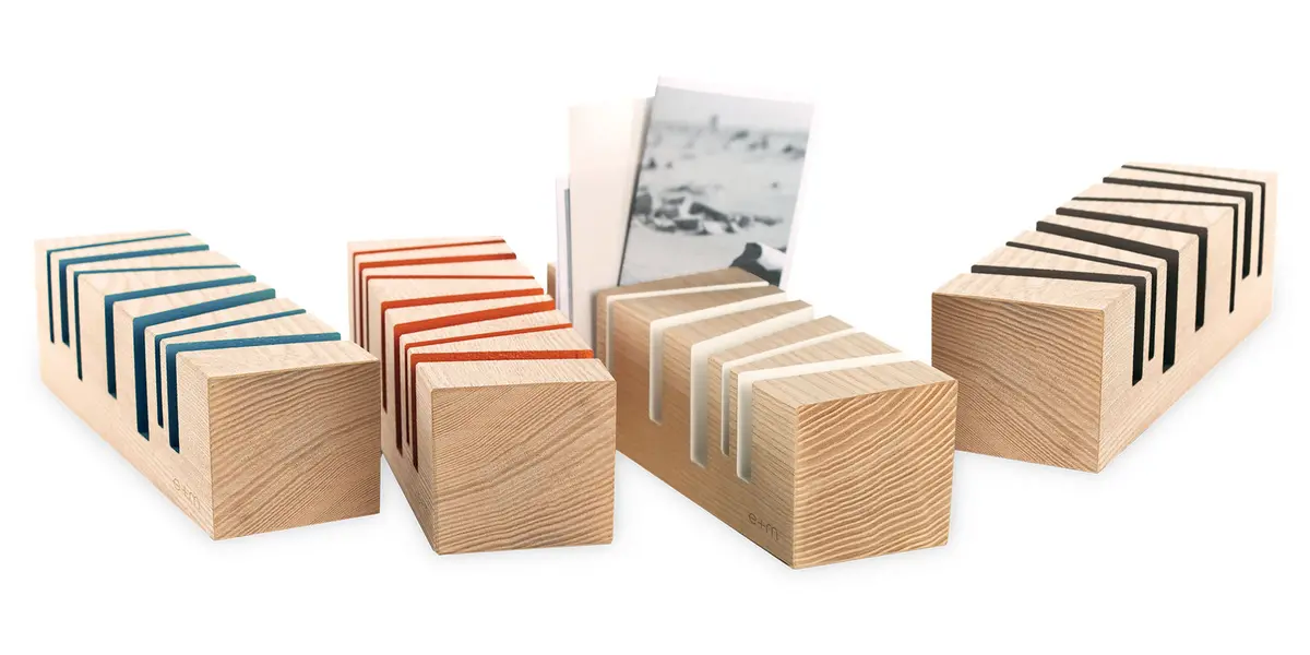 E+M Holzprodukte Gmbh Büro-Accessoires Brixxs Cuts Lackierung, Eisblau 1