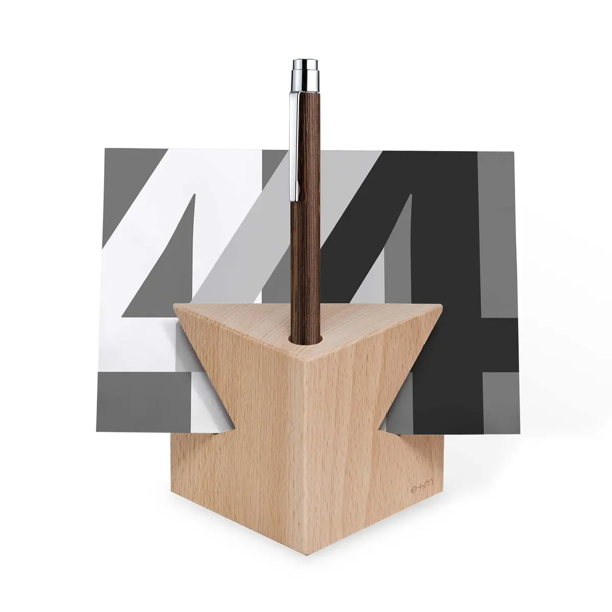 E+M Holzprodukte Gmbh Büro-Accessoires Cube Tower Natur 1
