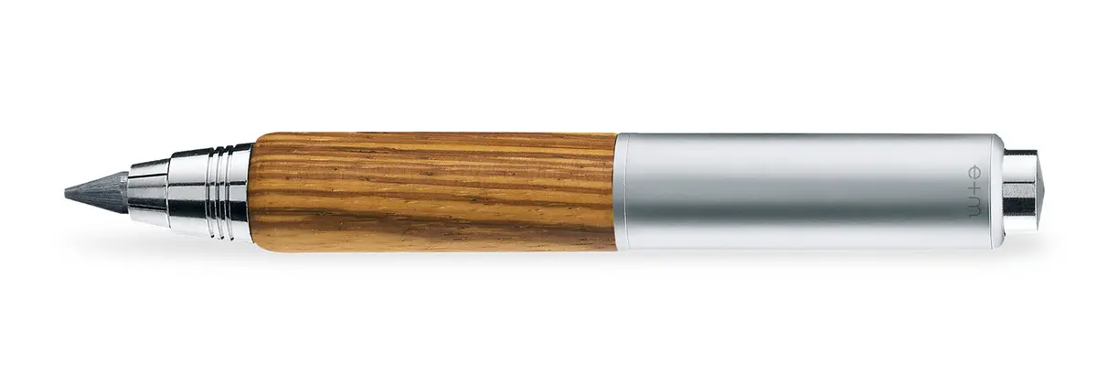 E+M Holzprodukte Gmbh Fallminenstifte Grip Nature Matt Verchromtes Metall, Natur 1