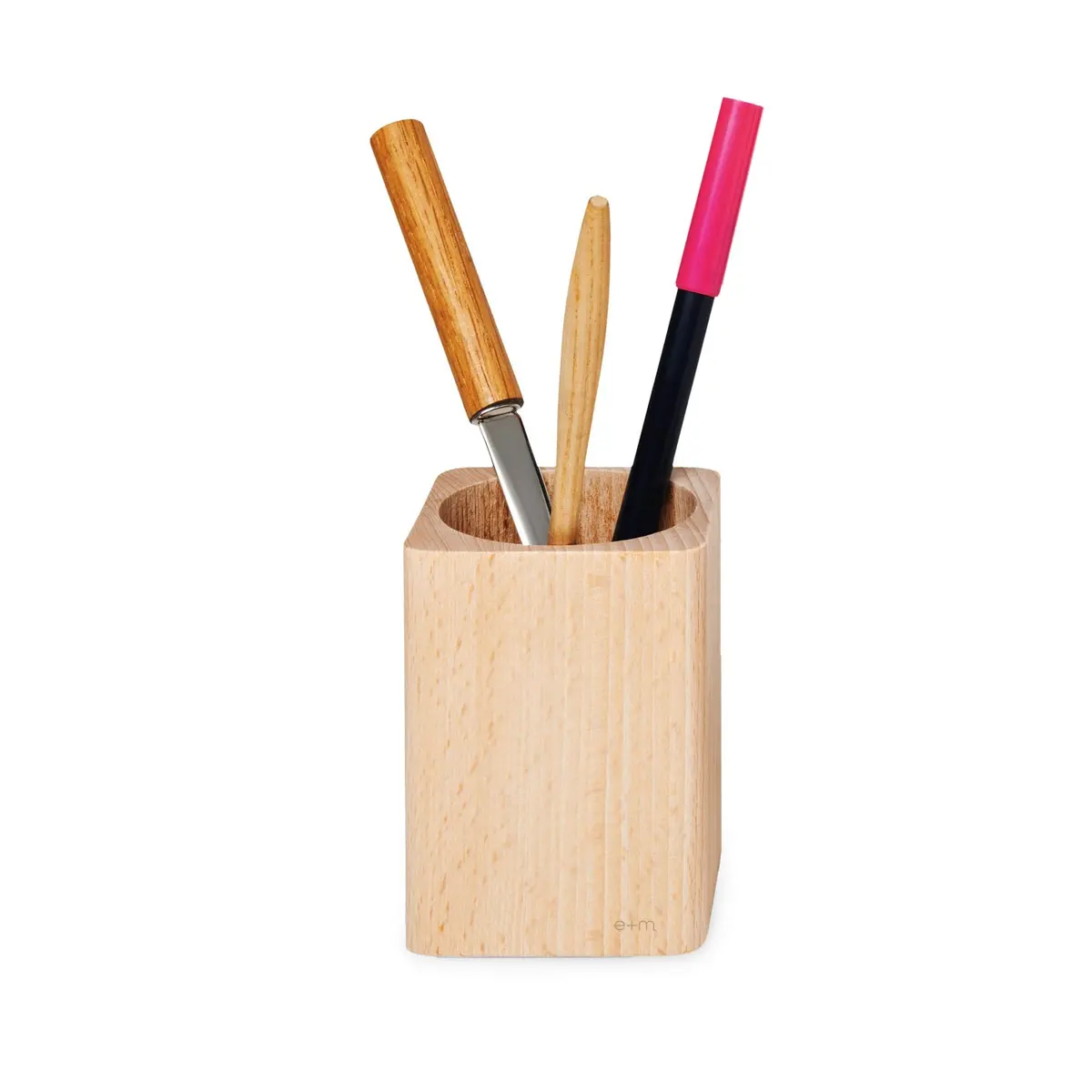 E+M Holzprodukte Gmbh Büro-Accessoires Office Rock L Natur 1