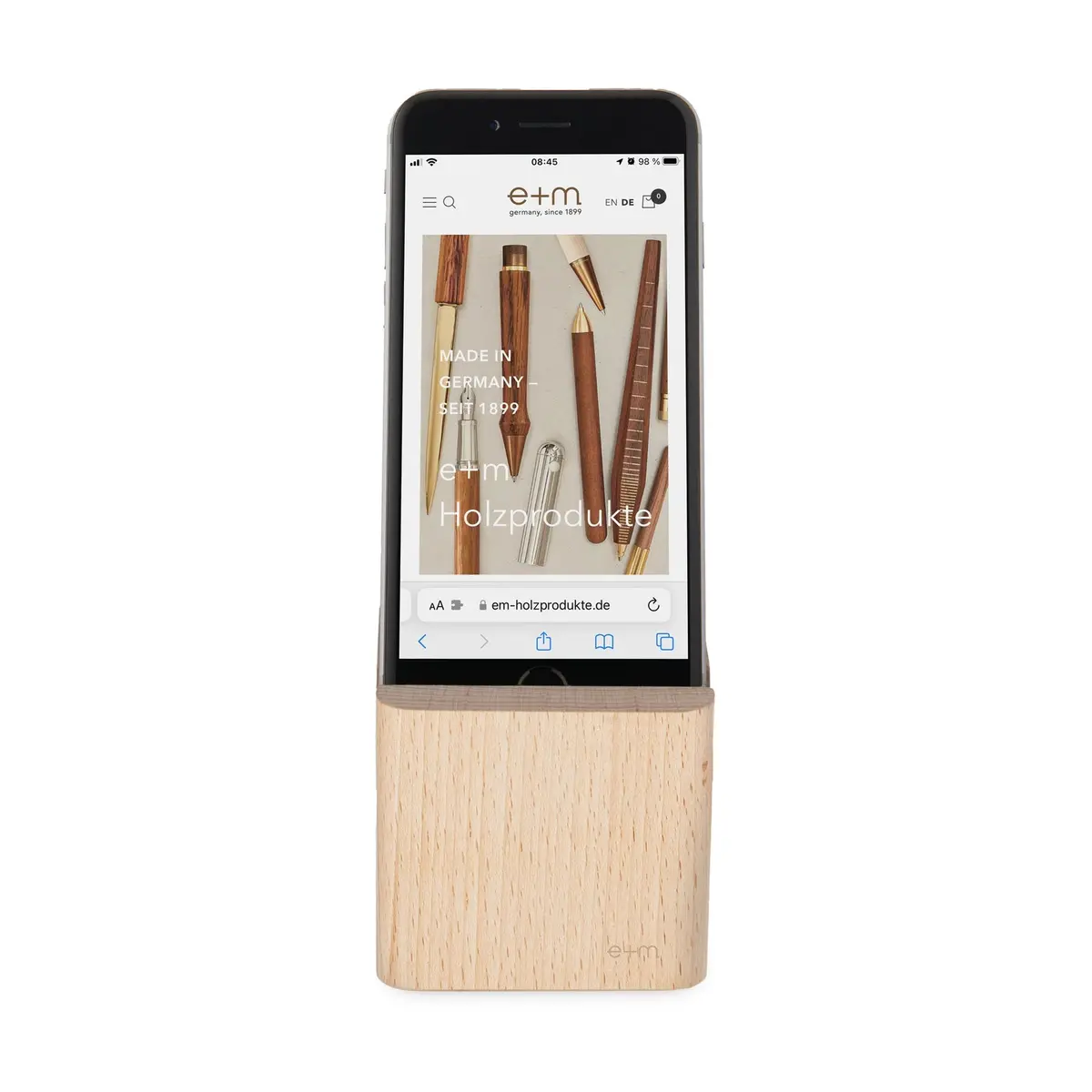 E+M Holzprodukte Gmbh Büro-Accessoires Phone Rack Natur 1