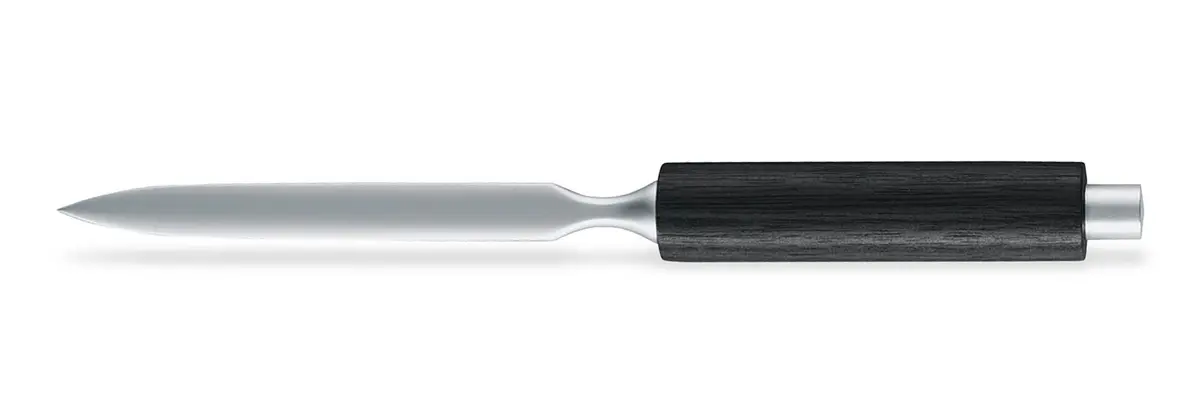 E+M Holzprodukte Gmbh Brieföffner Postman Matt Verchromt, Schwarz 1