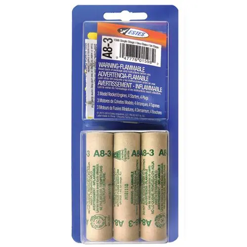 Estes Rocket Engines: A8-3 (3 Ea) 1