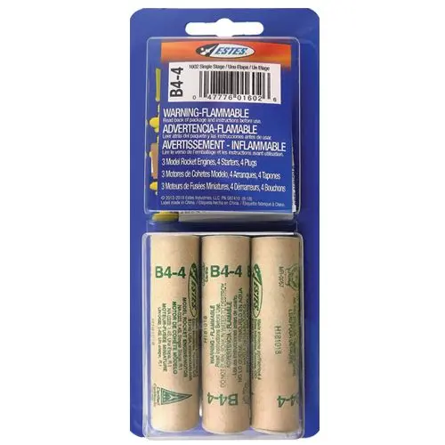 Estes Single Stage Rocket Engines: B4-4 (3 Ea) 1