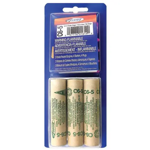 Estes Single Stage Rocket Engines: C6-5 (3 Ea) 1