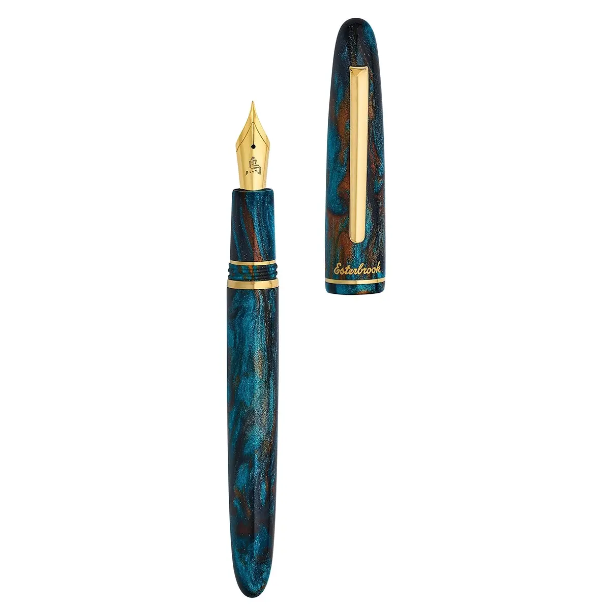 Esterbrook Füller Estie X Bungobox, Gold, The Kingfisher, Blau 1