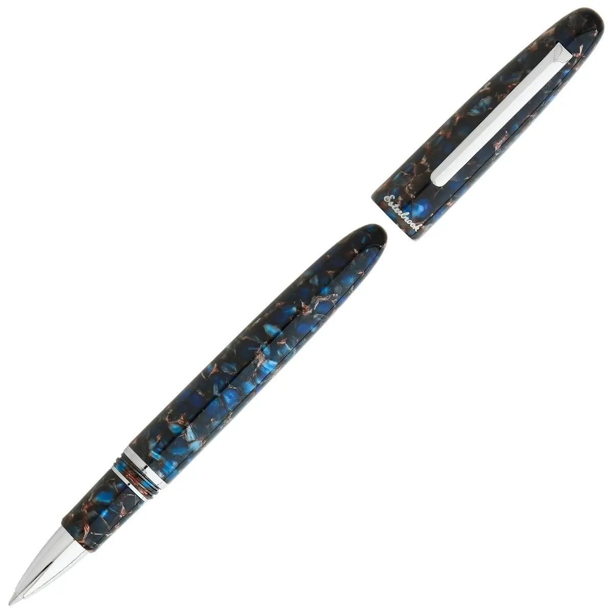 Esterbrook, Tintenroller Estie, Palladium, Nouveau Blue 1