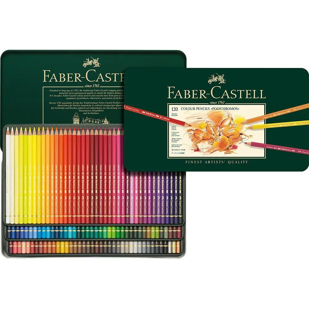 Faber-Castell, Buntstift Polychromos, 120 Stifte Metalletui 1