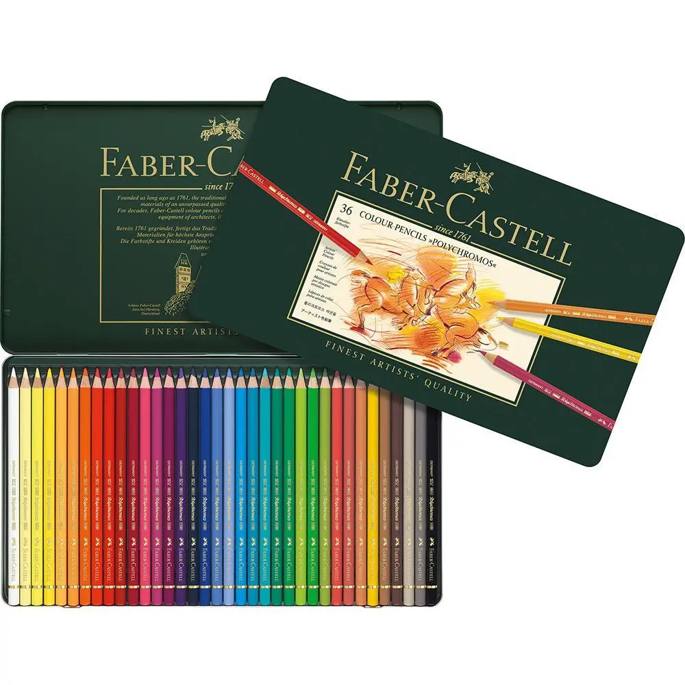 Faber-Castell, Buntstift Polychromos, 36 Stifte Metalletui 1