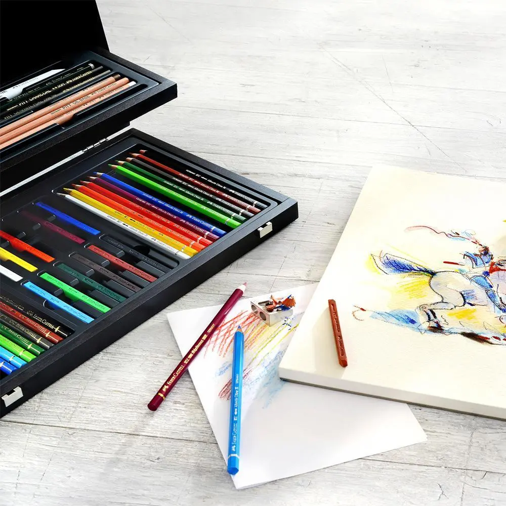 Faber-Castell, Buntstift Art & Graphic, Compendium Holzkoffer 2