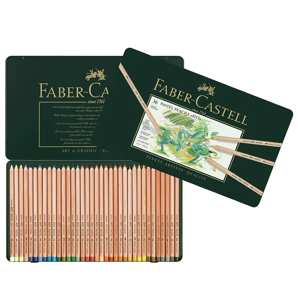 Faber-Castell, Buntstift Pitt Pastel, 36 Stifte Metalletui 1