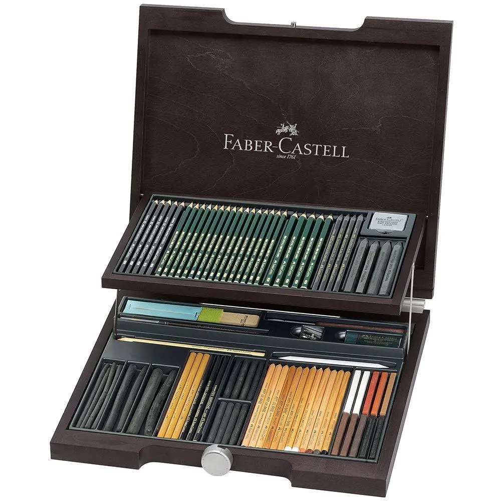 Faber-Castell, Buntstift Pitt, Holzkoffer Pitt Monochrome Sortiment 1