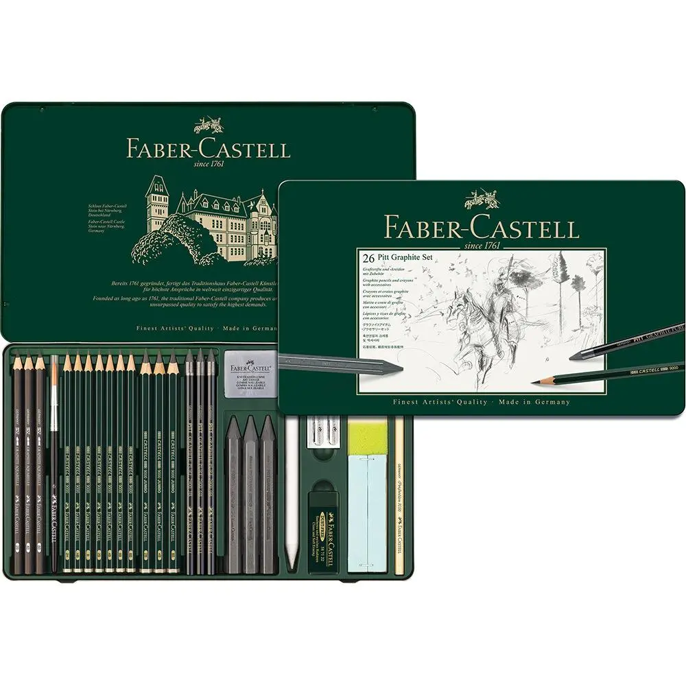 Faber-Castell, Buntstift Pitt Pitt Graphite, Metalletui Groß 1