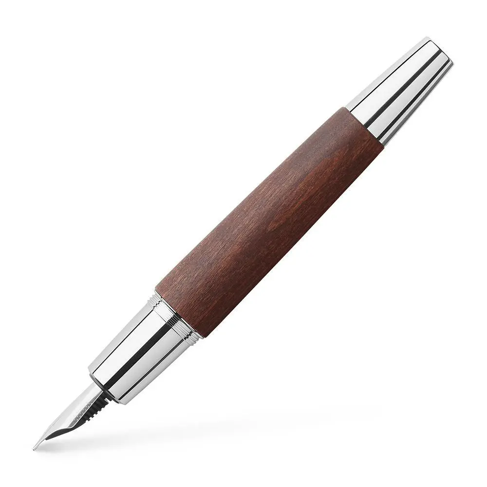 Faber-Castell, E-Motion Füller, Holzschaft, Dunkelbraun 1