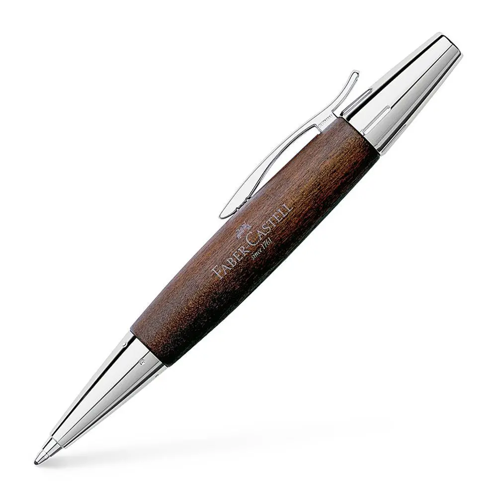 Faber-Castell, E-Motion Kugelschreiber, Holzschaft, Dunkelbraun 1