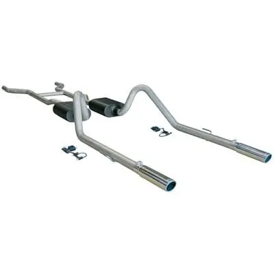 Flowmaster American Thunder Stainless Steel Exhaust System – Dual Rear Exit (817174) 1