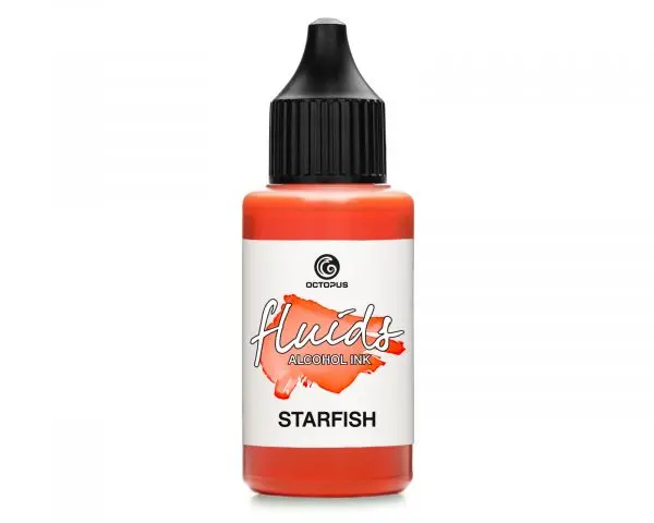 Octopus Fluids Alcohol Ink Starfish Orange 1