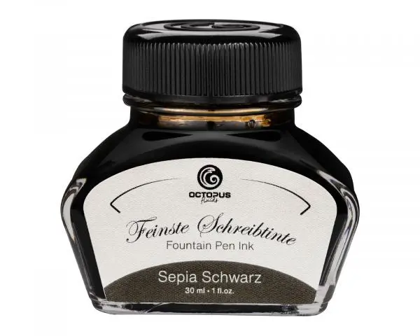Octopus Fluids Füllhaltertinte Classic Schreibtinten Sepia Schwarz 1