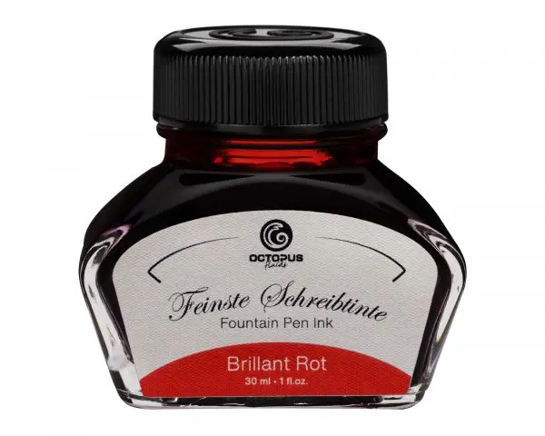 Octopus Fluids Schreibtinte Classic Brilliant Rot 1