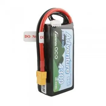 Gens Ace G-Tech Adventure 3S 11.4Hv 4300Mah 60C Lipo Battery: Xt60 1