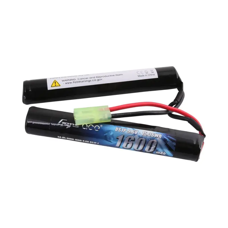 Gens Ace 9.6V 8-Cell 1600Mah Saddle Pack Nimh Battery: Mini Tamiya 1