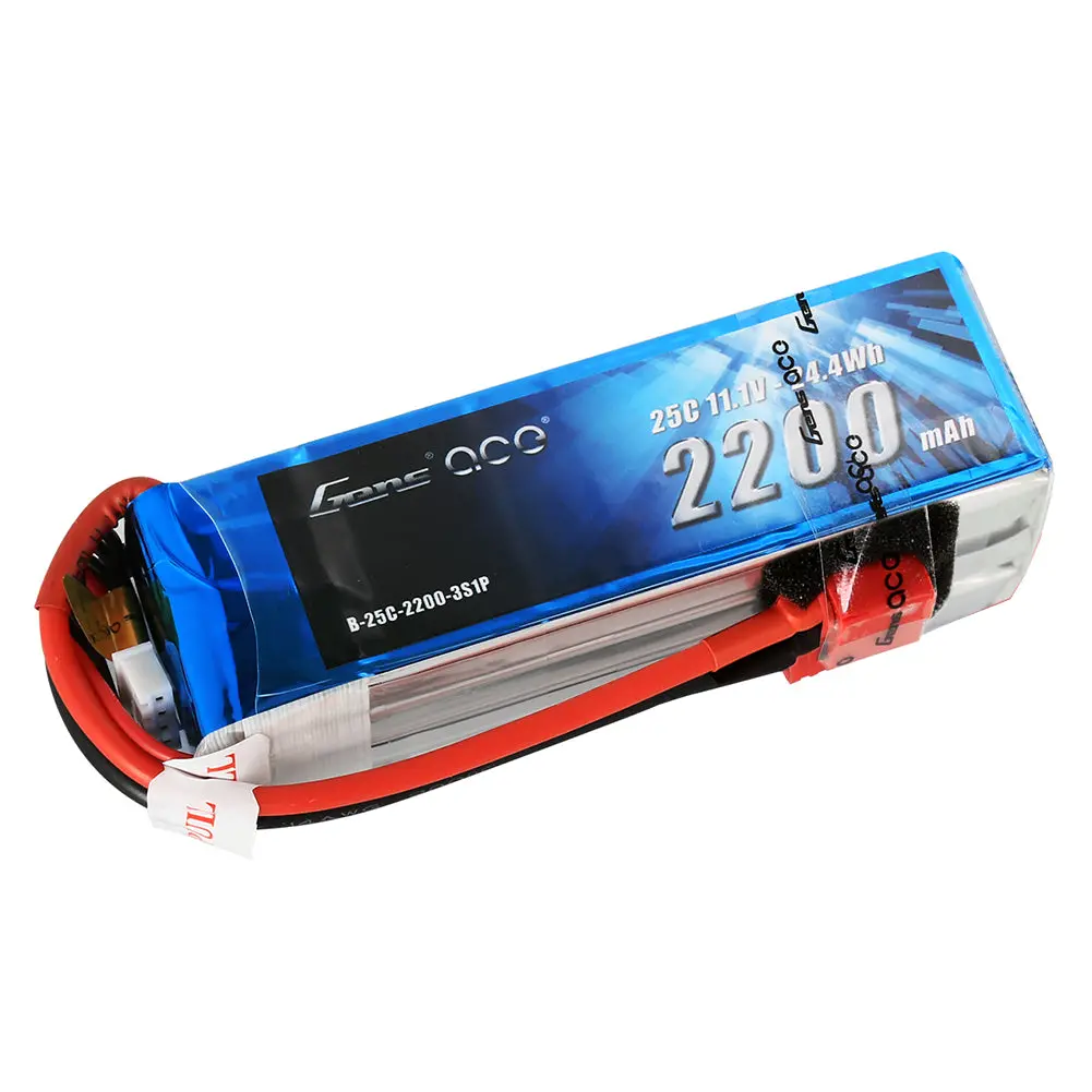 Gens Ace 2200Mah 3S1p 11.1V 25C Lipo Deans 1