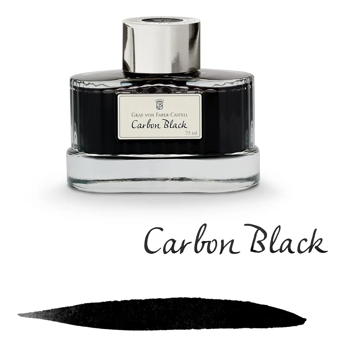 Graf Von Faber-Castell, Tintenglas, 75 Ml, Carbon Black 1