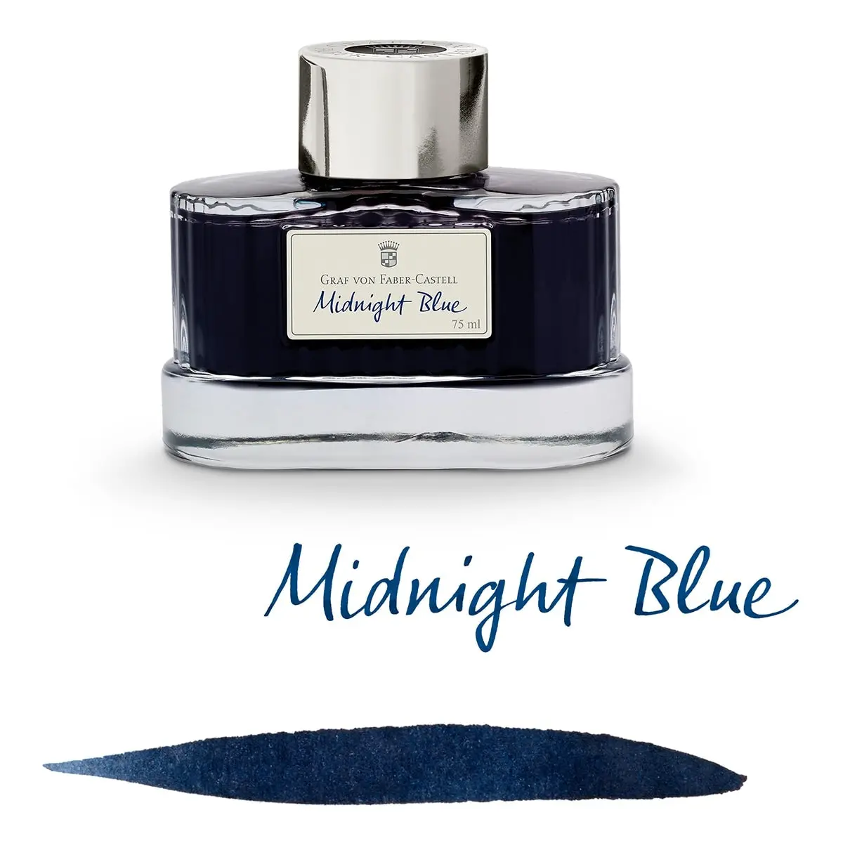 Graf Von Faber-Castell, Tintenglas, 75 Ml, Midnight Blue 1
